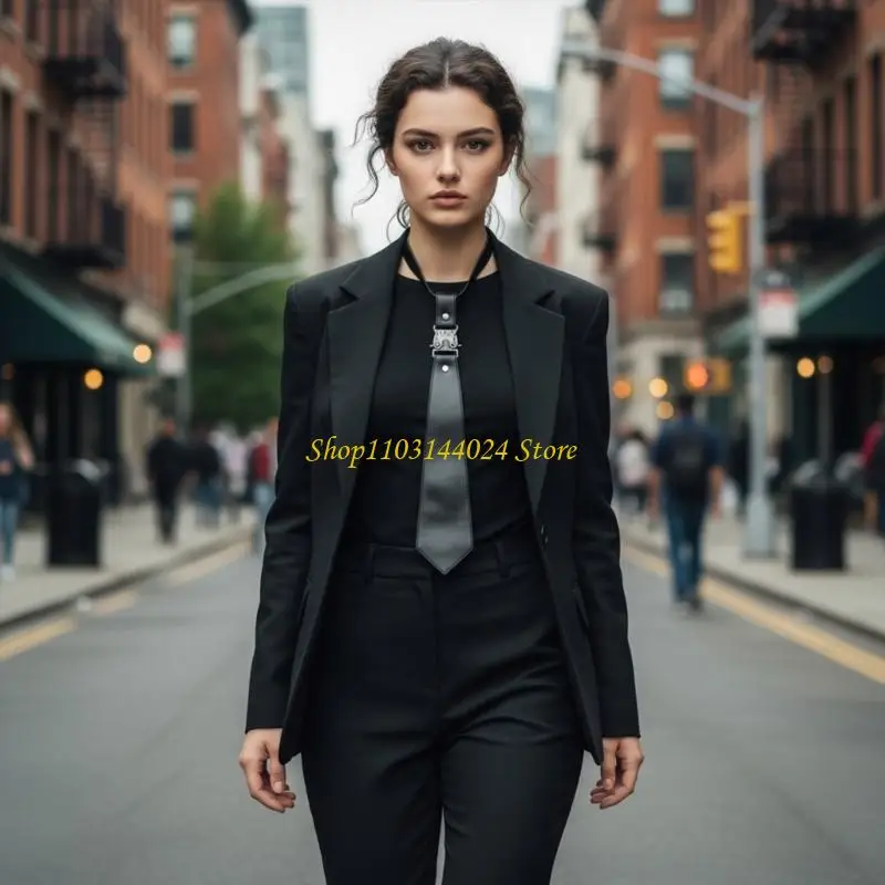 N5KE Friendly Metal Tie Premium PU Leather Construction Office Adjustable Uniform Tie
N5KE Friendly Metal Tie Premium PU Leather Construction Office Adjustable Uniform Tie