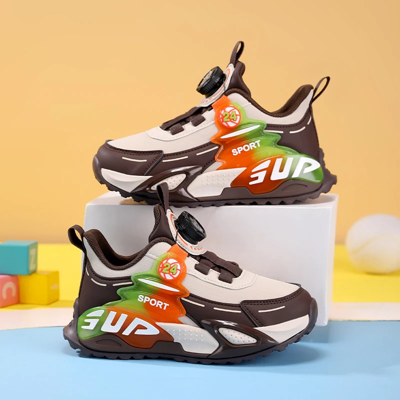 Autumn Rotary Buckle Child Sneakers Outdoor Anti-Slip Running Shoes Kids Comfort Platform Sports Shoes for Boys Training Shoes 
Autumn Rotary Buckle Child Sneakers Outdoor Anti-Slip Running Shoes Kids Comfort Platform Sports Shoes for Boys Training Shoes