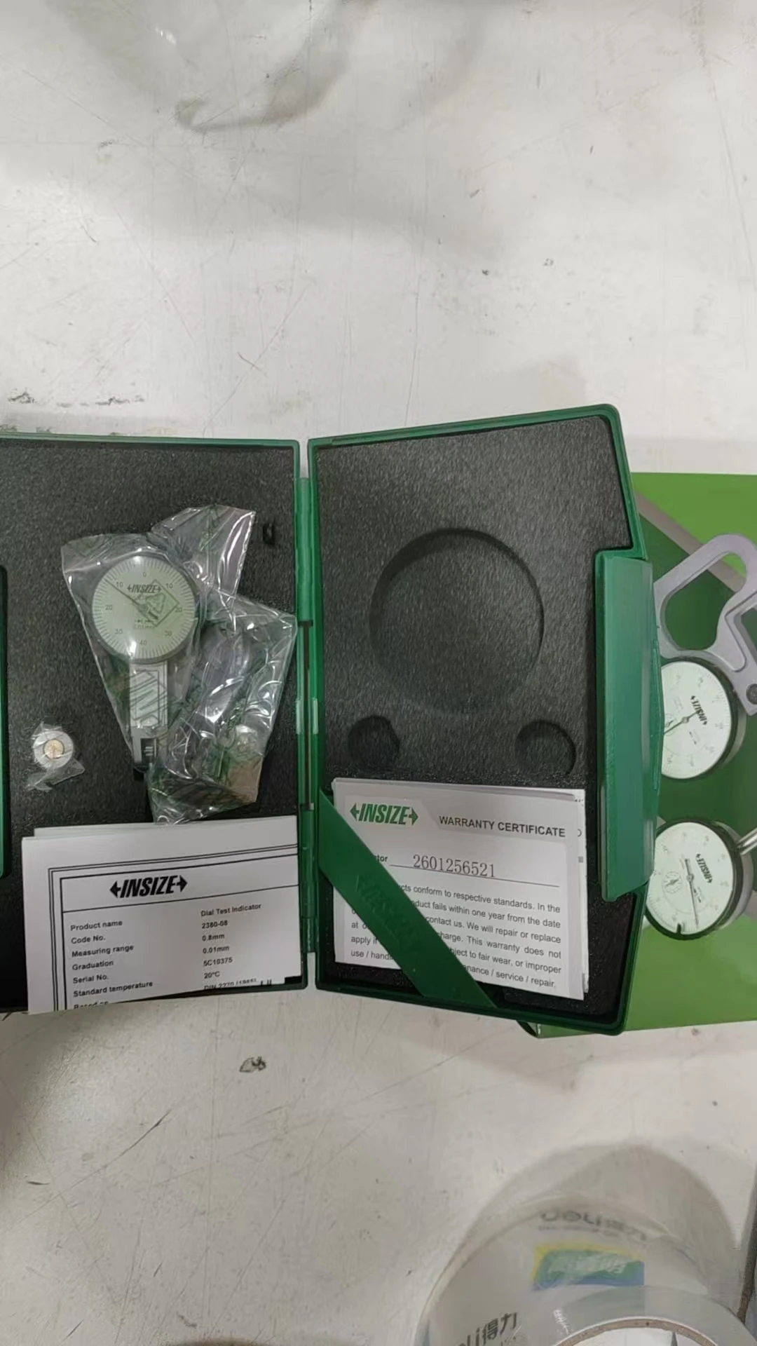 2380-08 Graduation 0.01mm Range 0.8mm Dial test Indicators
2380-08 Graduation 0.01mm Range 0.8mm Dial test Indicators