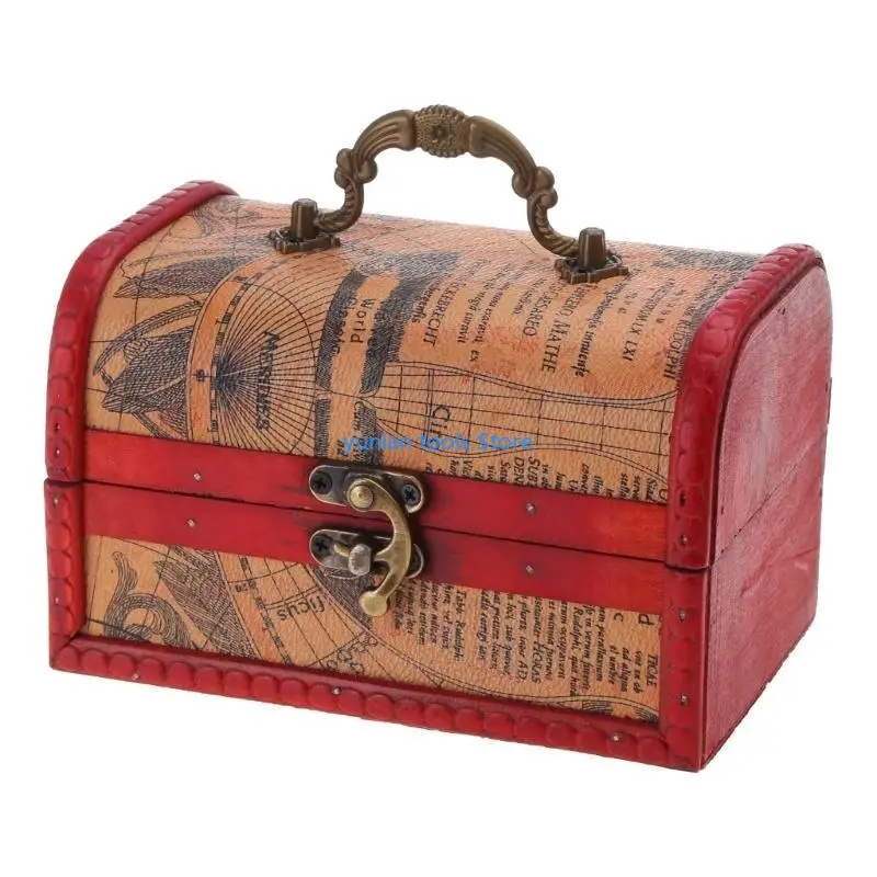 50LB Wooden Pirate Decorative Storage Box with Lock Vintage Jewelry for Case Retro Photoshoot Props
50LB Wooden Pirate Decorative Storage Box with Lock Vintage Jewelry for Case Retro Photoshoot Props
