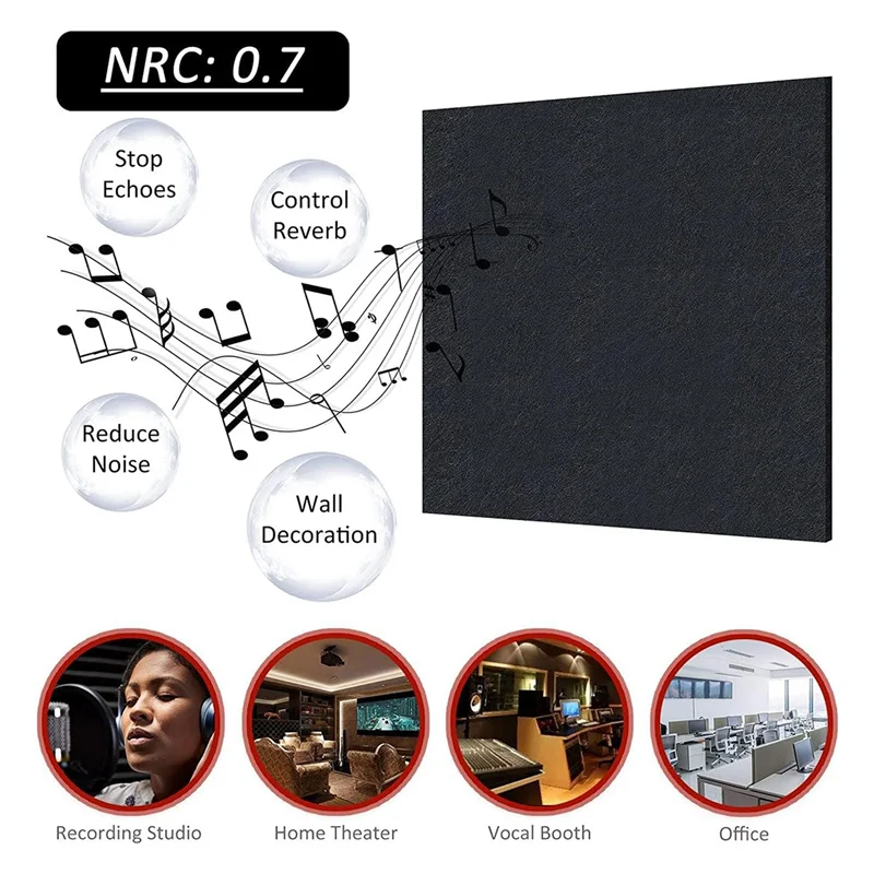 A99I-12 Pack Acoustic Panels ,12 X 12 X 0.3Inch Wall And Ceiling Sound Absorbing Panels,For Home,Recording Studio Easy Install B
A99I-12 Pack Acoustic Panels ,12 X 12 X 0.3Inch Wall And Ceiling Sound Absorbing Panels,For Home,Recording Studio Easy Install B