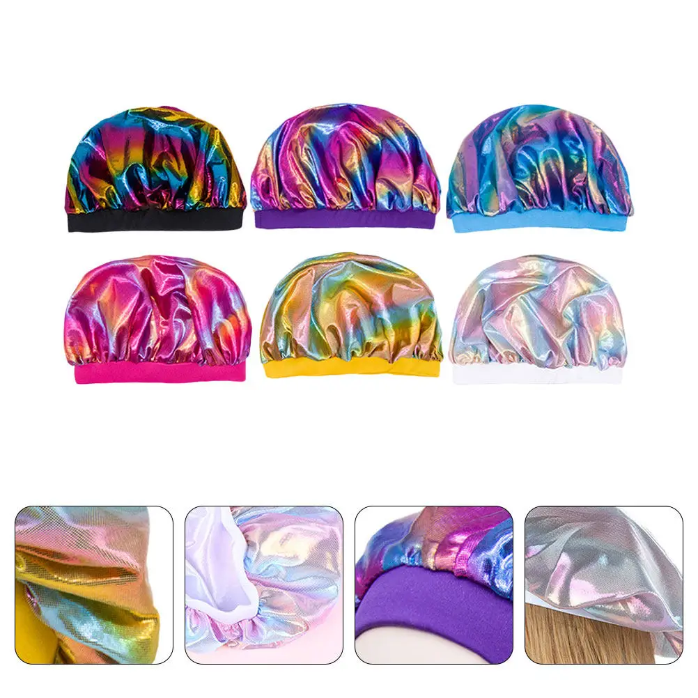 6Pcs Elastic Hair Bonnet Soft Colorful Sleeping for Polyester Shower Cap Adjustable Hair Bonnet
6Pcs Elastic Hair Bonnet Soft Colorful Sleeping for Polyester Shower Cap Adjustable Hair Bonnet