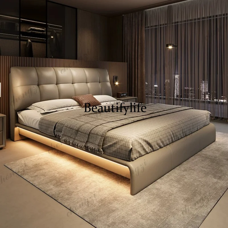 K182 Italian style minimalist leather modern minimalist double bed bedroom beds and bed frames furniture
K182 Italian style minimalist leather modern minimalist double bed bedroom beds and bed frames furniture