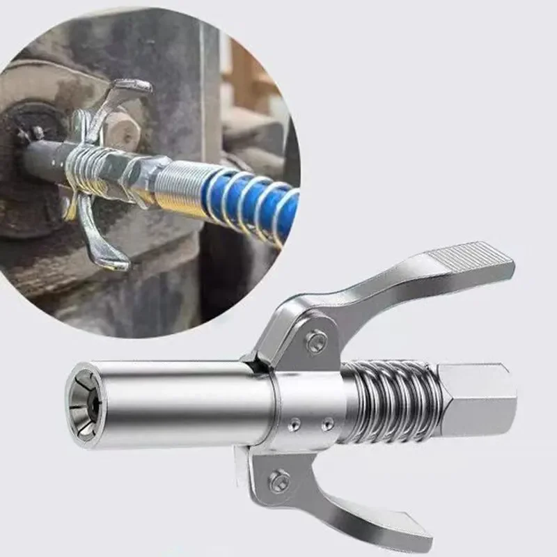 Grease Gun Coupler 10000 PSI NPTI/8 Oil Pump Quick Release Grease Tip Tool Car Syringe Lubricant Tip Grease Nozzle for Repair
Grease Gun Coupler 10000 PSI NPTI/8 Oil Pump Quick Release Grease Tip Tool Car Syringe Lubricant Tip Grease Nozzle for Repair