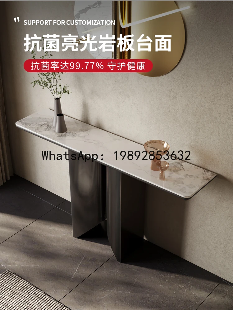 LYY Light Luxury Entrance Console Table Modern Minimalist Rock Board Entryway Black High-End Entrance Cabinet
LYY Light Luxury Entrance Console Table Modern Minimalist Rock Board Entryway Black High-End Entrance Cabinet