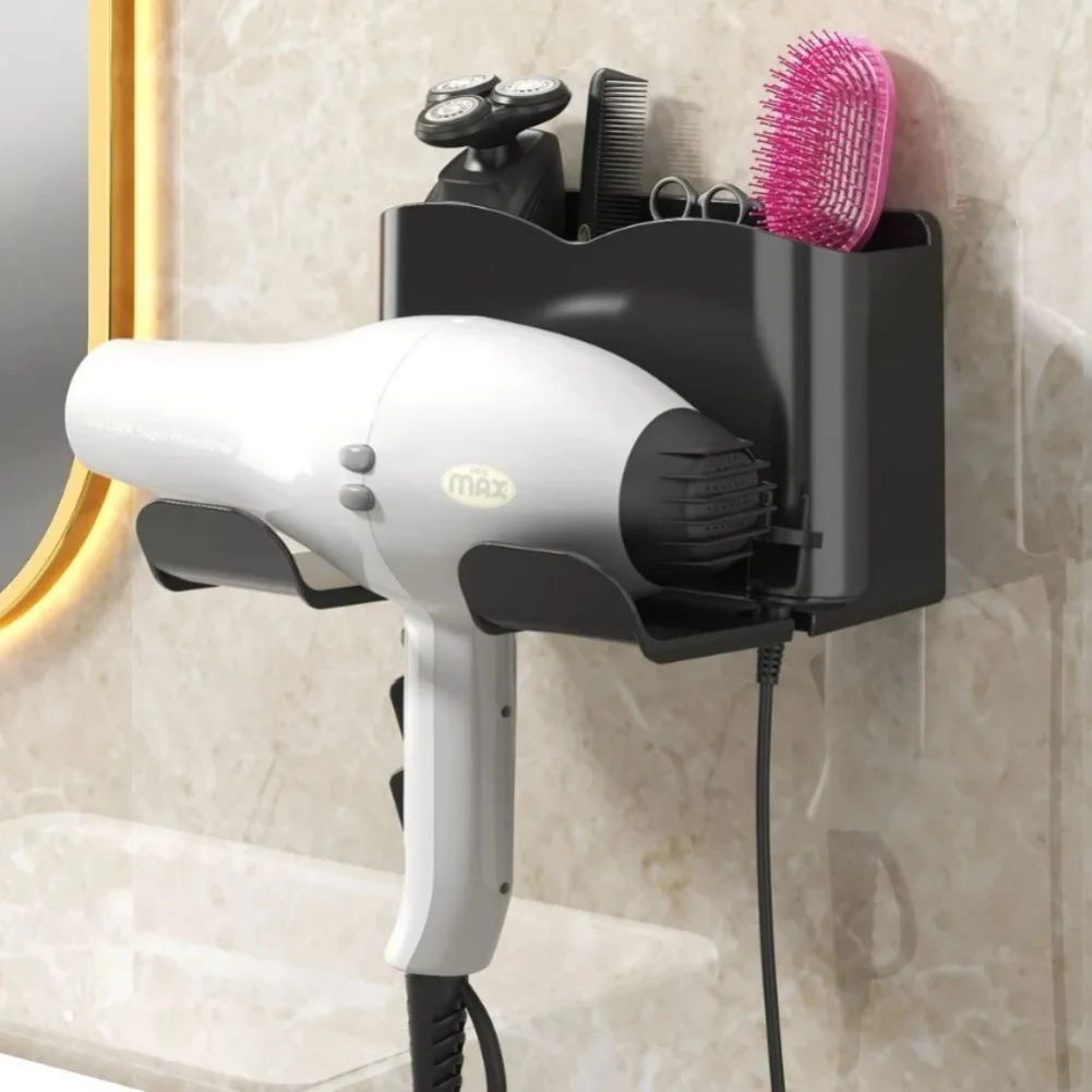 Hair dryer storage rack, non perforated household multifunctional rack, storage rack for bathroom hair dryers
Hair dryer storage rack, non perforated household multifunctional rack, storage rack for bathroom hair dryers
