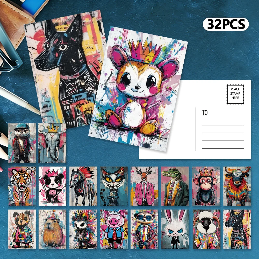 32pcs, Street Graffiti Style Postcards, Birthday/Anniversary Gifts, Collectibles, Suitable for Gift Giving, Can be Mailed.
32pcs, Street Graffiti Style Postcards, Birthday/Anniversary Gifts, Collectibles, Suitable for Gift Giving, Can be Mailed.