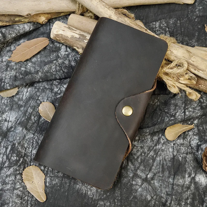 European and American style retro Crazy Horse leather buckle long wallet men's genuine leather wallet cowhide casual men's hand
European and American style retro Crazy Horse leather buckle long wallet men's genuine leather wallet cowhide casual men's hand