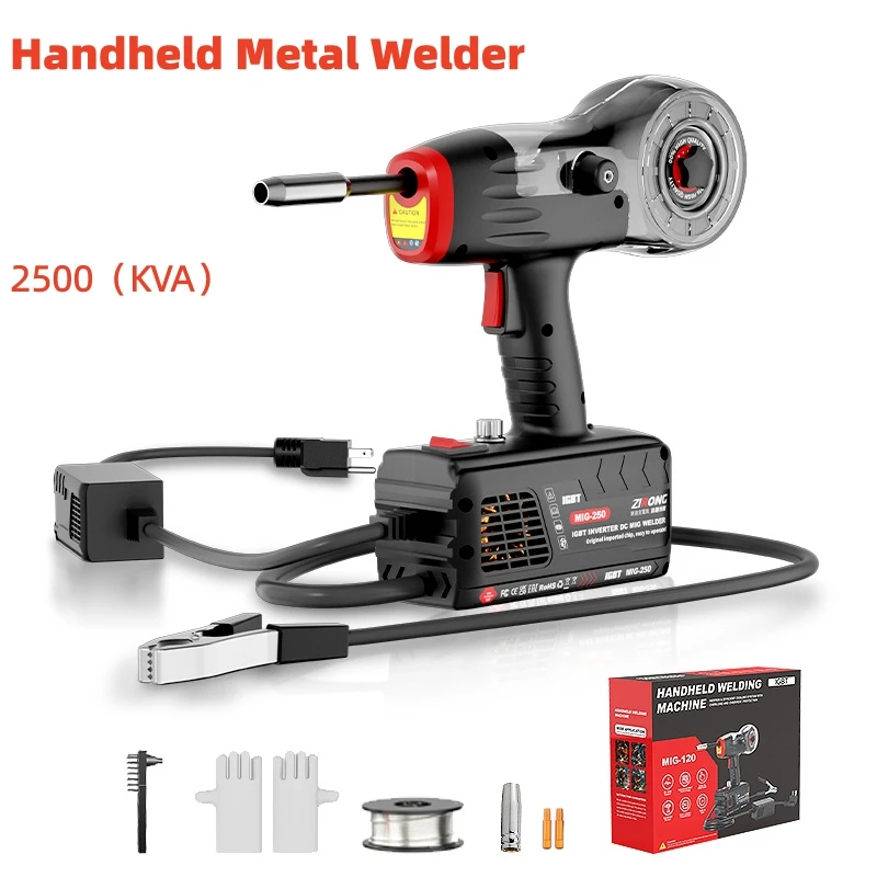 110V Compact Portable MIG Welder 120A Handheld Flux Core Welding Gun with Gasless Capability IGBT Inverter for Metal Repair
110V Compact Portable MIG Welder 120A Handheld Flux Core Welding Gun with Gasless Capability IGBT Inverter for Metal Repair