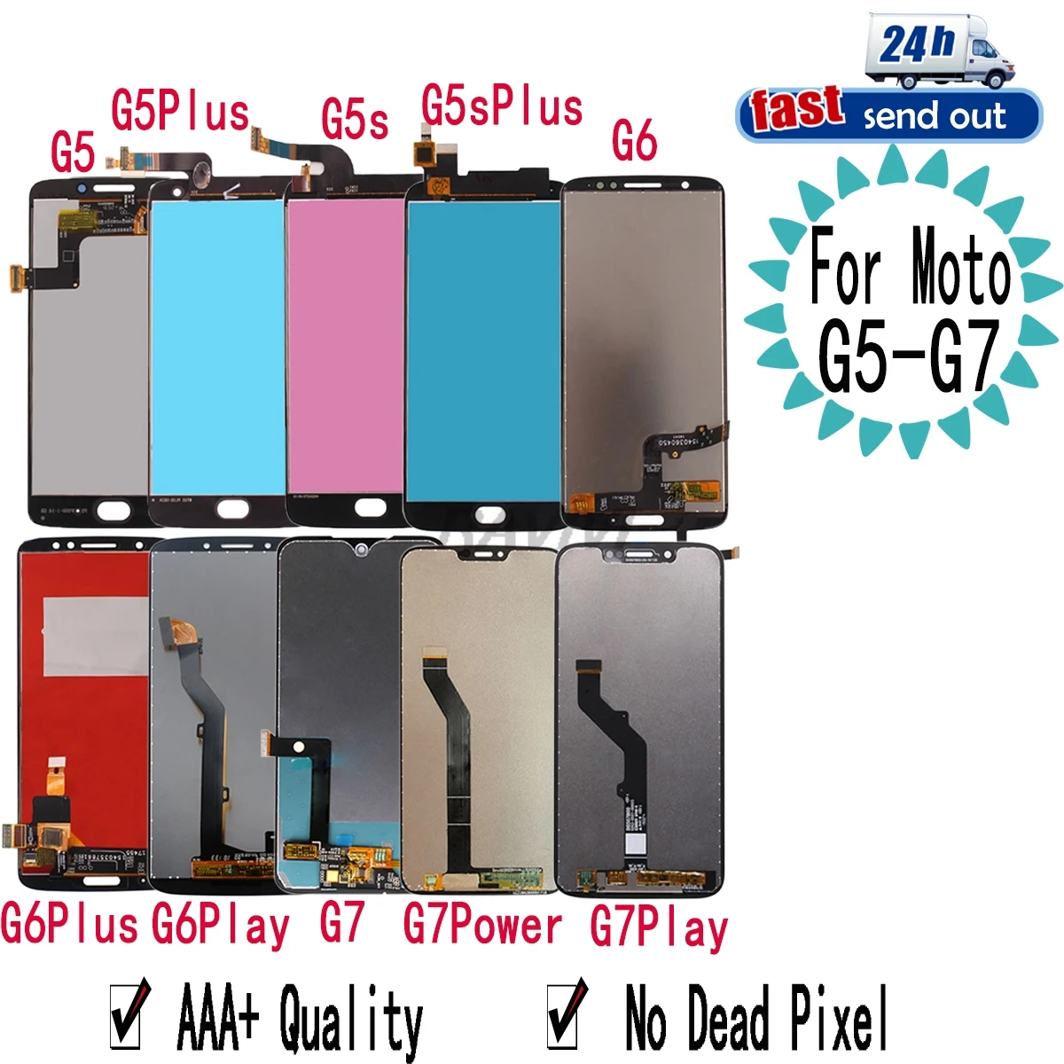LCD For Motorola Moto G5 G6 G7 Plus Power Play LCD Display Screen Digitizer Assembly Replacement For Motorola G5 G6 G7
LCD For Motorola Moto G5 G6 G7 Plus Power Play LCD Display Screen Digitizer Assembly Replacement For Motorola G5 G6 G7
