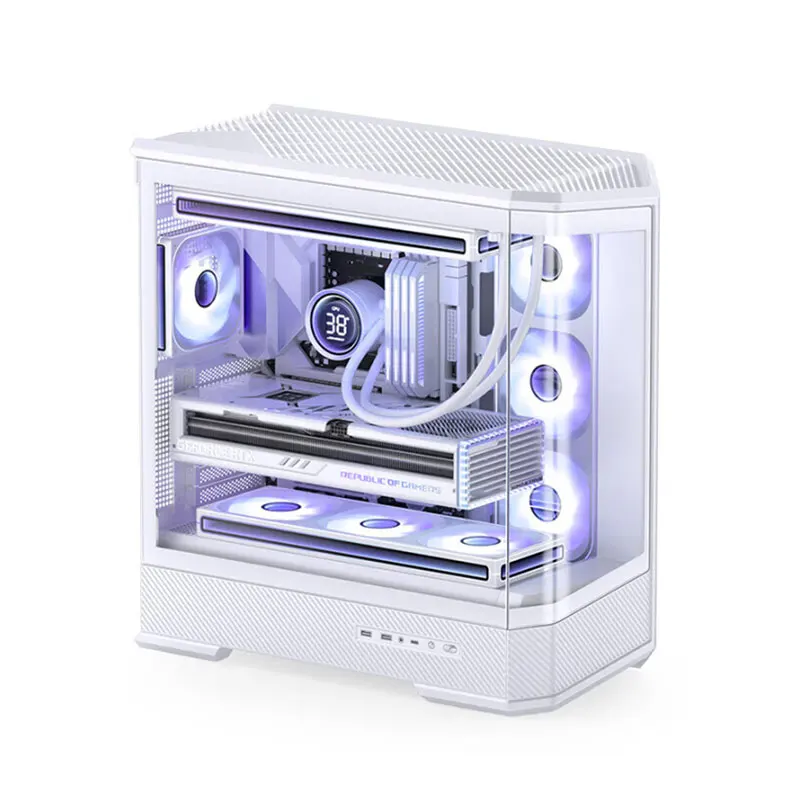 Jonsbo D400 ATX Desktop Gaming PC Case with Toughened Glass and USB3.0 Water-Cooled Water-Resistant Stylish Tower
Jonsbo D400 ATX Desktop Gaming PC Case with Toughened Glass and USB3.0 Water-Cooled Water-Resistant Stylish Tower