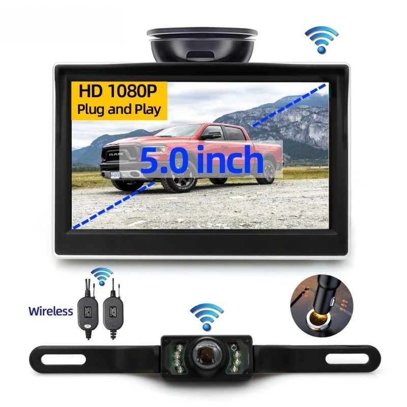 5 inch monitor infrared night vision license plate rack camera car rear high definition waterproof wide angle, wireless
5 inch monitor infrared night vision license plate rack camera car rear high definition waterproof wide angle, wireless