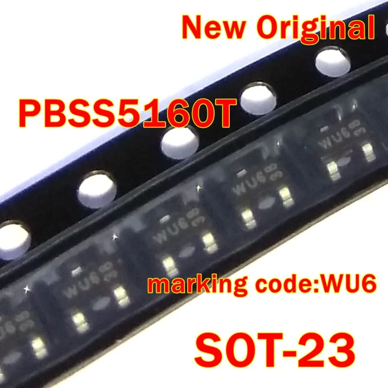 1Pcs to 100Pcs Pbss5160T Sot-23 Marking Code:Wu6 New Original 60 V, 1 a Pnp Transistor
1Pcs to 100Pcs Pbss5160T Sot-23 Marking Code:Wu6 New Original 60 V, 1 a Pnp Transistor