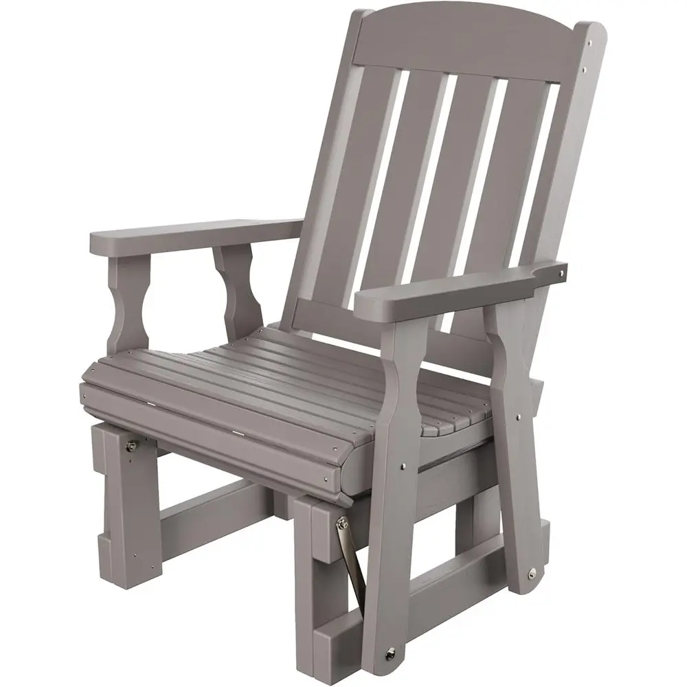 Durable 600 lbs High-Back Glider Chair with Semi-Solid Grey Finish
Durable 600 lbs High-Back Glider Chair with Semi-Solid Grey Finish