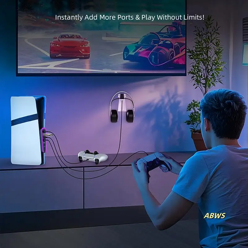 6-в-1 USB 2.0-концентратор для PS5 PRO/Slim Host USB-концентратор расширения, разветвитель, расширитель передачи данных с RGB-подсветкой
6-в-1 USB 2.0-концентратор для PS5 PRO/Slim Host USB-концентратор расширения, разветвитель, расширитель передачи данных с RGB-подсветкой