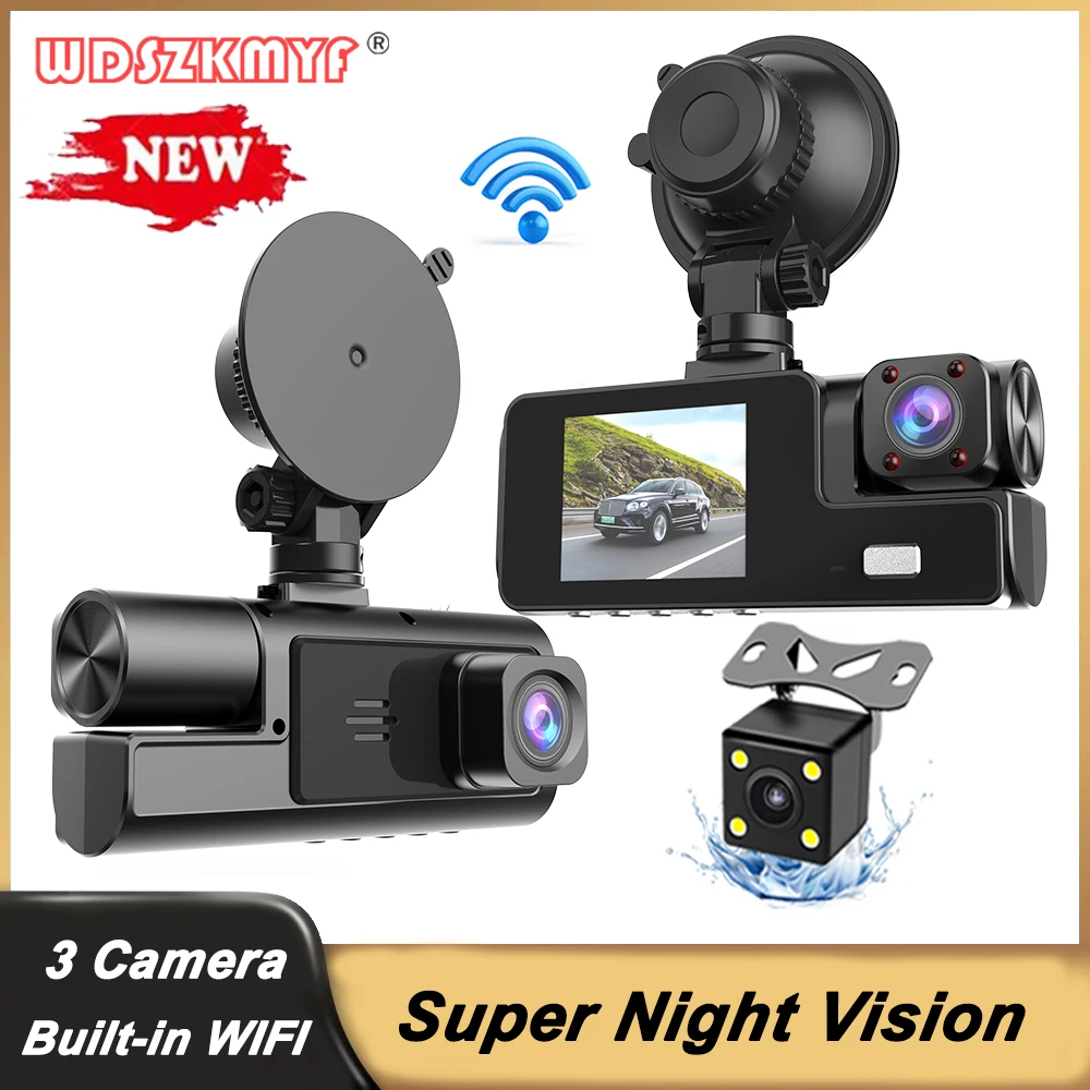 3 Lens Car Dvr WIFI Dash Cam Cars Camera For Vehicle 1080P Video Recorder Rear View Camera Night Vision Black Box Car Accessory
3 Lens Car Dvr WIFI Dash Cam Cars Camera For Vehicle 1080P Video Recorder Rear View Camera Night Vision Black Box Car Accessory