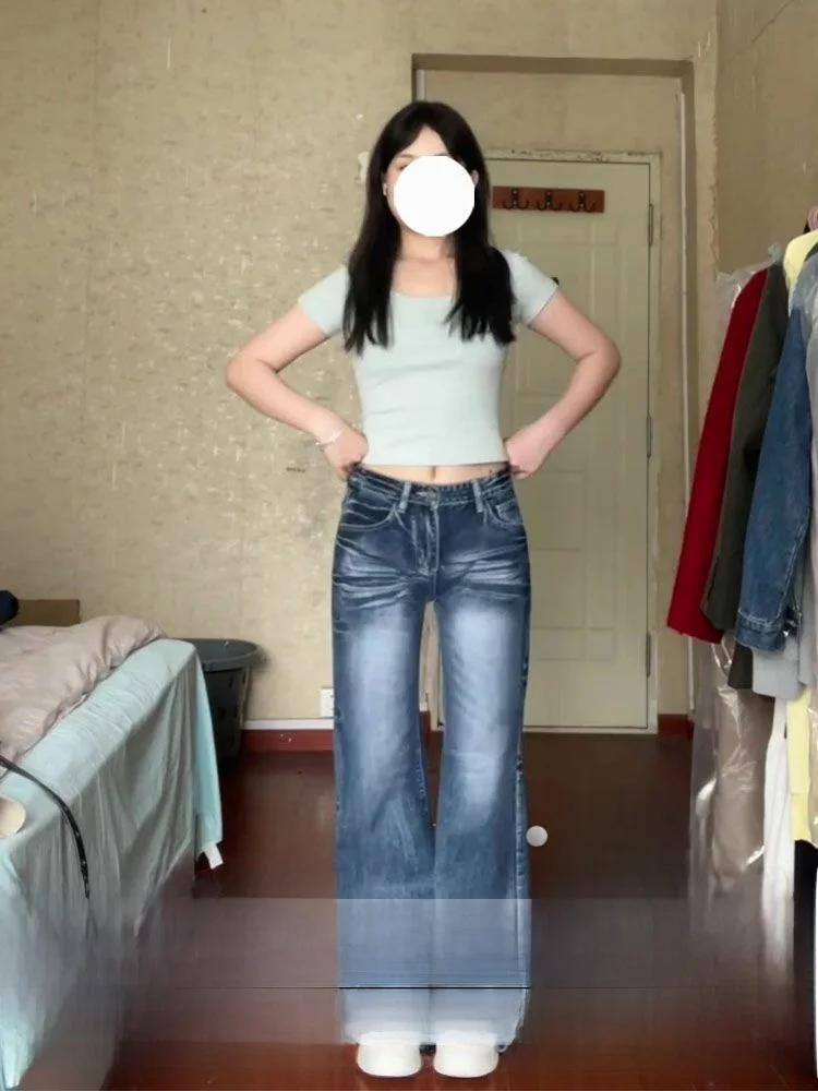 Свободные женские джинсовые джинсы с высокой талией, расклешенные брюки Cra American Sle, осень-зима, утягивающие широкие брюки длиной до пола
Свободные женские джинсовые джинсы с высокой талией, расклешенные брюки Cra American Sle, осень-зима, утягивающие широкие брюки длиной до пола