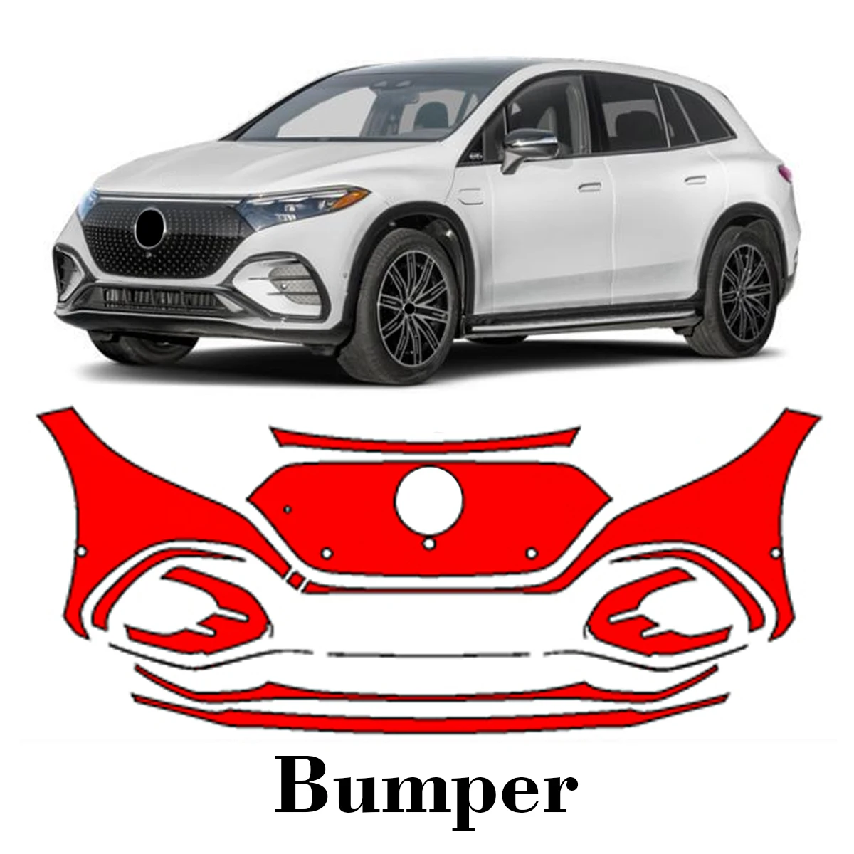 Car Precut Paint Protection Film Front Bumper Anti-scratch Exterior TPU PPF For Mercedes Benz EQS SUV 580 2022-2025
Car Precut Paint Protection Film Front Bumper Anti-scratch Exterior TPU PPF For Mercedes Benz EQS SUV 580 2022-2025