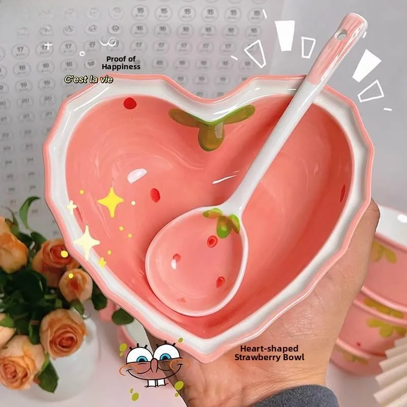 Миска из клубники, ложка, крик Фуфу, миска в форме сердца для девочек, салат, фарфоровая посуда, домашняя утварь (3) Insg Sle, реквизит
Миска из клубники, ложка, крик Фуфу, миска в форме сердца для девочек, салат, фарфоровая посуда, домашняя утварь (3) Insg Sle, реквизит