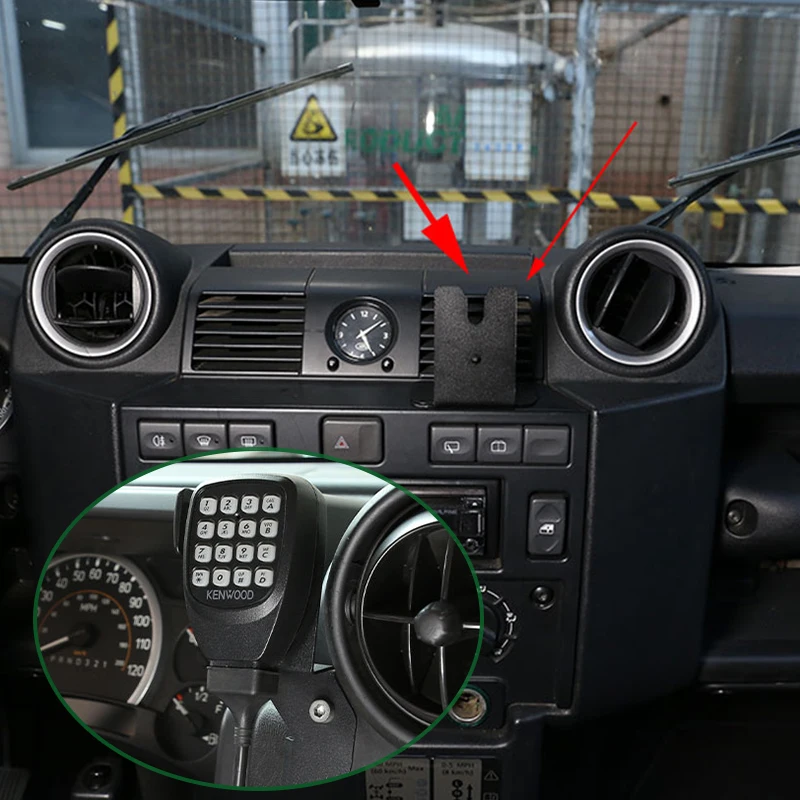For Land Rover Defender 90 110 130 2004-18 Car Mic Holder Mount Hand Held Microphone Radio Walkie Talkie Bracket Car Accessories
For Land Rover Defender 90 110 130 2004-18 Car Mic Holder Mount Hand Held Microphone Radio Walkie Talkie Bracket Car Accessories