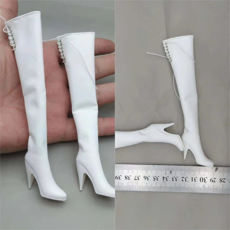 White 1/6 Scale Lace-up High-heeled Boots Model Pu Leather Girl Shoes Model for 12in Detachable Feet Action Figures Doll Toy
White 1/6 Scale Lace-up High-heeled Boots Model Pu Leather Girl Shoes Model for 12in Detachable Feet Action Figures Doll Toy