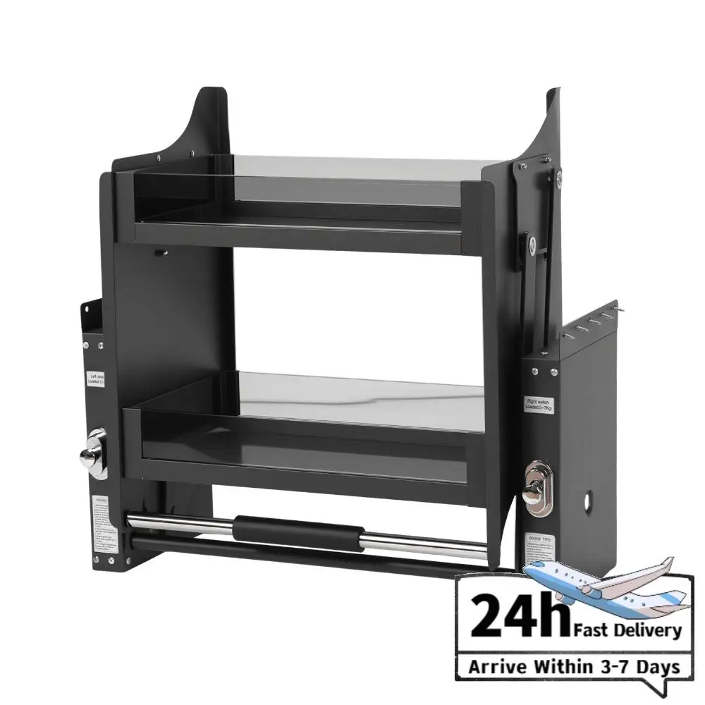 2-Tier Wall Cupboard Lifting Basket Aluminum Alloy 22.2 Inch Pull Cabinet Shelf Organizer Large Storage Space 15kg
2-Tier Wall Cupboard Lifting Basket Aluminum Alloy 22.2 Inch Pull Cabinet Shelf Organizer Large Storage Space 15kg