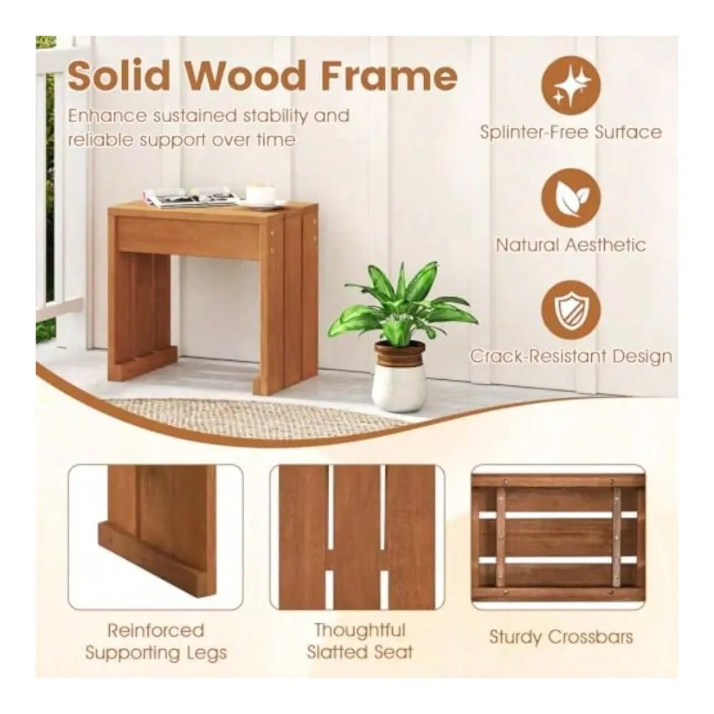 Wood Outdoor Bch Set Of Patio Backl Bch With Solid Wood Frame Compact Side Table And Plant Stand With 4 LBS Weight Capacity Bch
Wood Outdoor Bch Set Of Patio Backl Bch With Solid Wood Frame Compact Side Table And Plant Stand With 4 LBS Weight Capacity Bch