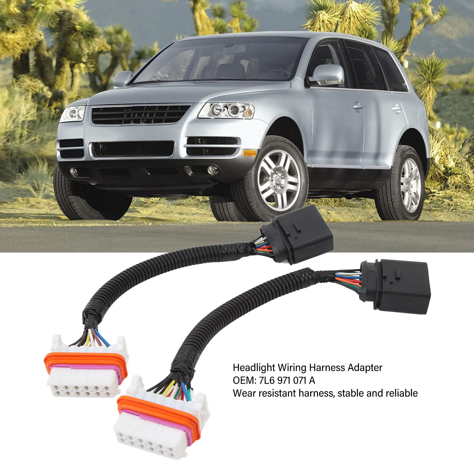 Комплект из 2 шт. адаптеров для проводки автомобильных фар 7L6 971 071 A, разъем проводки HID-фар для VW Touareg 2004-2007
Комплект из 2 шт. адаптеров для проводки автомобильных фар 7L6 971 071 A, разъем проводки HID-фар для VW Touareg 2004-2007