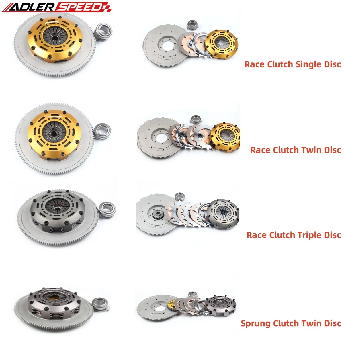 A+ ADLERSPEED Racing /Street Clutch Single/Twin/Triple Disc Kit For 2004 - 2011 Mazda RX8 RX-8 1.3L 13B-MSP; 6-speed
A+ ADLERSPEED Racing /Street Clutch Single/Twin/Triple Disc Kit For 2004 - 2011 Mazda RX8 RX-8 1.3L 13B-MSP; 6-speed