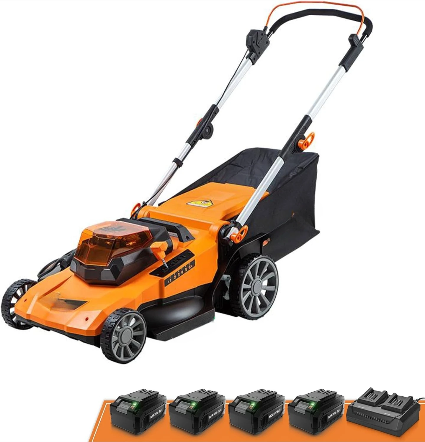 4821A Cordless Lawn Mower Brushless 48V MAX* 21Inch 3-in-1 Function Up to 1/2 Acre with 4X24V MAX* 4.0Ah Battery
4821A Cordless Lawn Mower Brushless 48V MAX* 21Inch 3-in-1 Function Up to 1/2 Acre with 4X24V MAX* 4.0Ah Battery