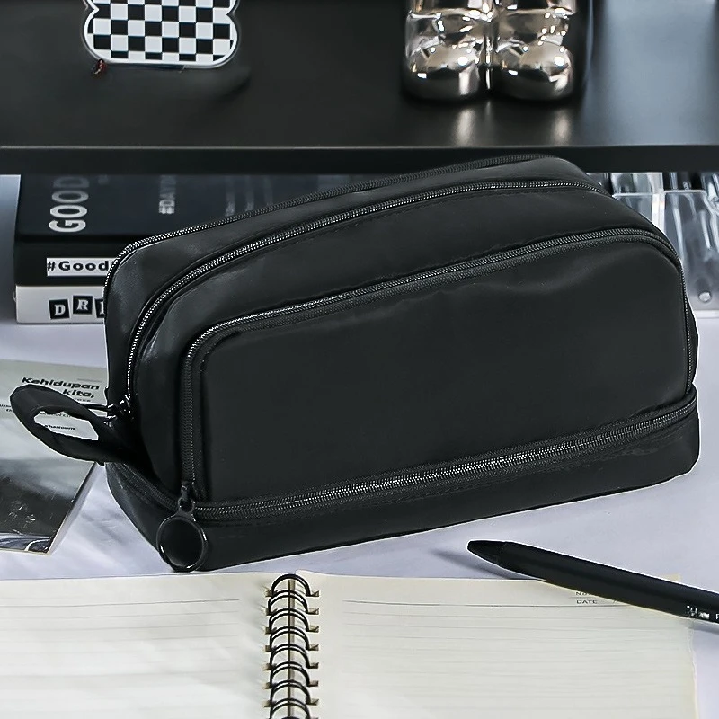 Двухслойный пенал с прозрачным окном, минималистичная сумка для ручек для школы, органайзер для канцелярских принадлежностей большой емкости для студентов-подростков
Двухслойный пенал с прозрачным окном, минималистичная сумка для ручек для школы, органайзер для канцелярских принадлежностей большой емкости для студентов-подростков