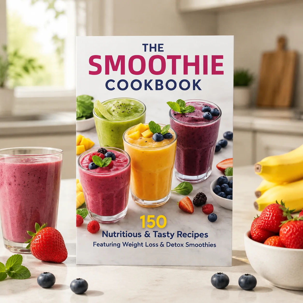 Smoothie Recipe Book for Beginners Healthy Fruit Drinks Homemade Frozen Smoothies Milkshake & Ice Blend Guide
Smoothie Recipe Book for Beginners Healthy Fruit Drinks Homemade Frozen Smoothies Milkshake & Ice Blend Guide
