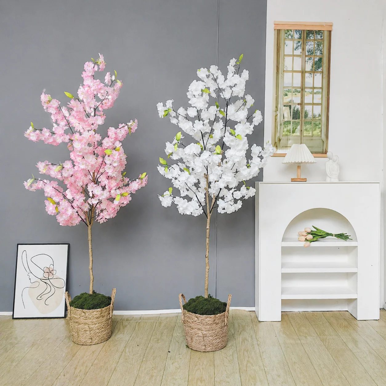 4.92FT Artificial Cherry Blossom Tree Plant for Room Indoor Outdoor Decor Artificial Plants and Flowers for Home Wedding Garden
4.92FT Artificial Cherry Blossom Tree Plant for Room Indoor Outdoor Decor Artificial Plants and Flowers for Home Wedding Garden