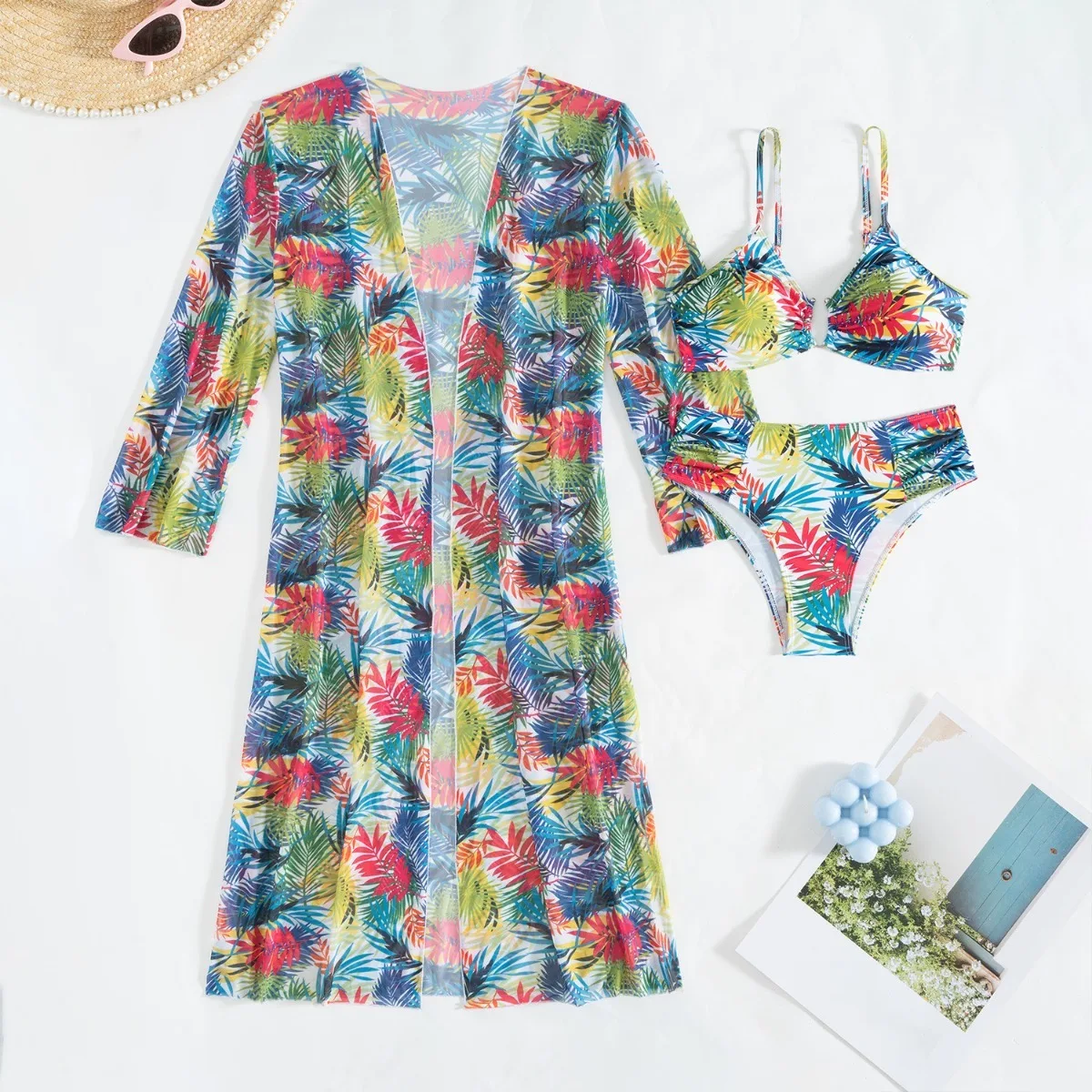 Women 3 Piece Floral Bikini Set Kimono Cover Up High Waist Push Up Swimsuit Sexy Beach Bathing Suit Plus Size Summer Swimwear
Women 3 Piece Floral Bikini Set Kimono Cover Up High Waist Push Up Swimsuit Sexy Beach Bathing Suit Plus Size Summer Swimwear