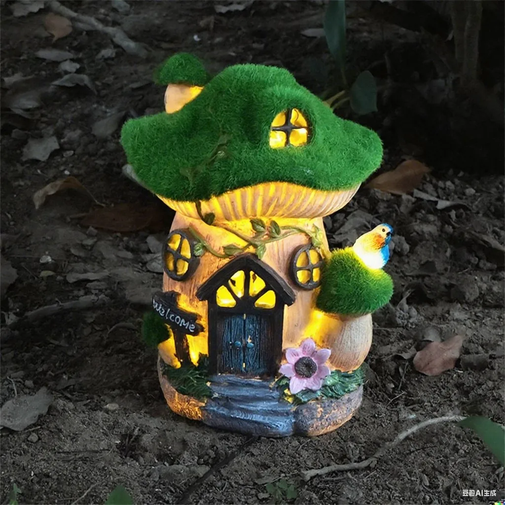 Solar Powered Outdoor Figurine Lights Garden House Statue - Cottage Lighting Figurines with Solar Lights for Home And Yard Decor
Solar Powered Outdoor Figurine Lights Garden House Statue - Cottage Lighting Figurines with Solar Lights for Home And Yard Decor
