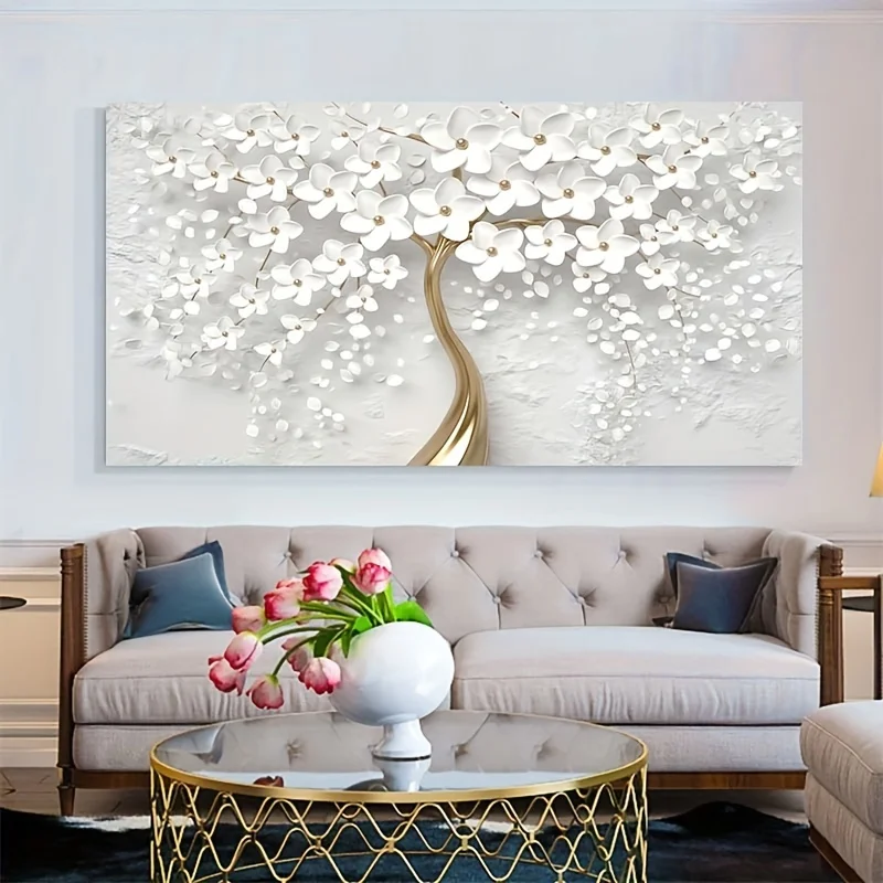 1pc Nordic Style White Flower Canvas Painting Modern Wall Art Poster For Living Room Bedroom Decor Frameless Prints Waterproof
1pc Nordic Style White Flower Canvas Painting Modern Wall Art Poster For Living Room Bedroom Decor Frameless Prints Waterproof