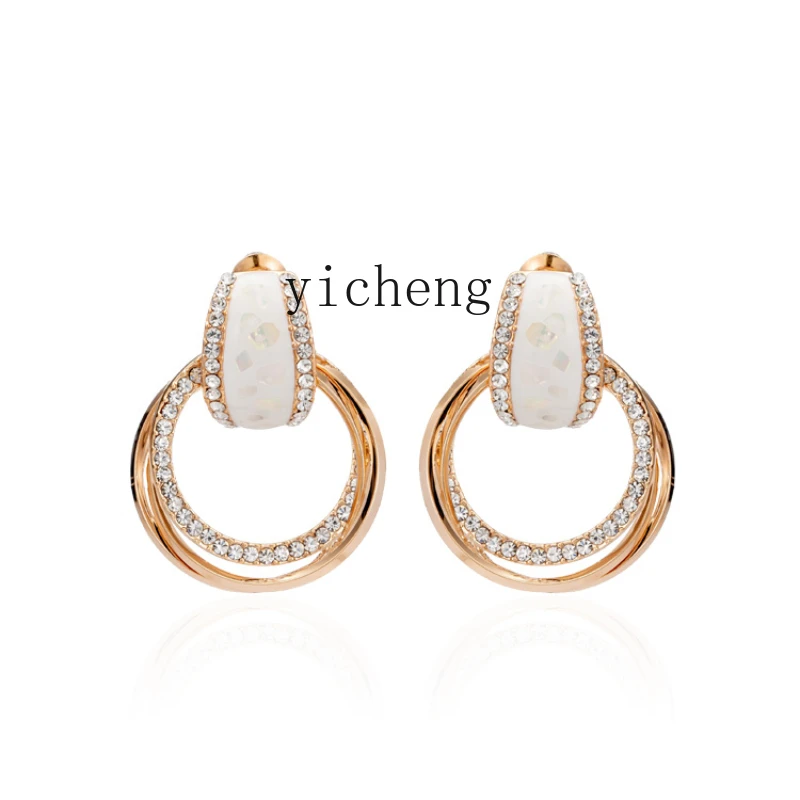 Xl Autumn and Winter Sterling Silver Unique Earrings Women's Popular Light Luxury High-Grade Sense Temperamental Earrings
Xl Autumn and Winter Sterling Silver Unique Earrings Women's Popular Light Luxury High-Grade Sense Temperamental Earrings