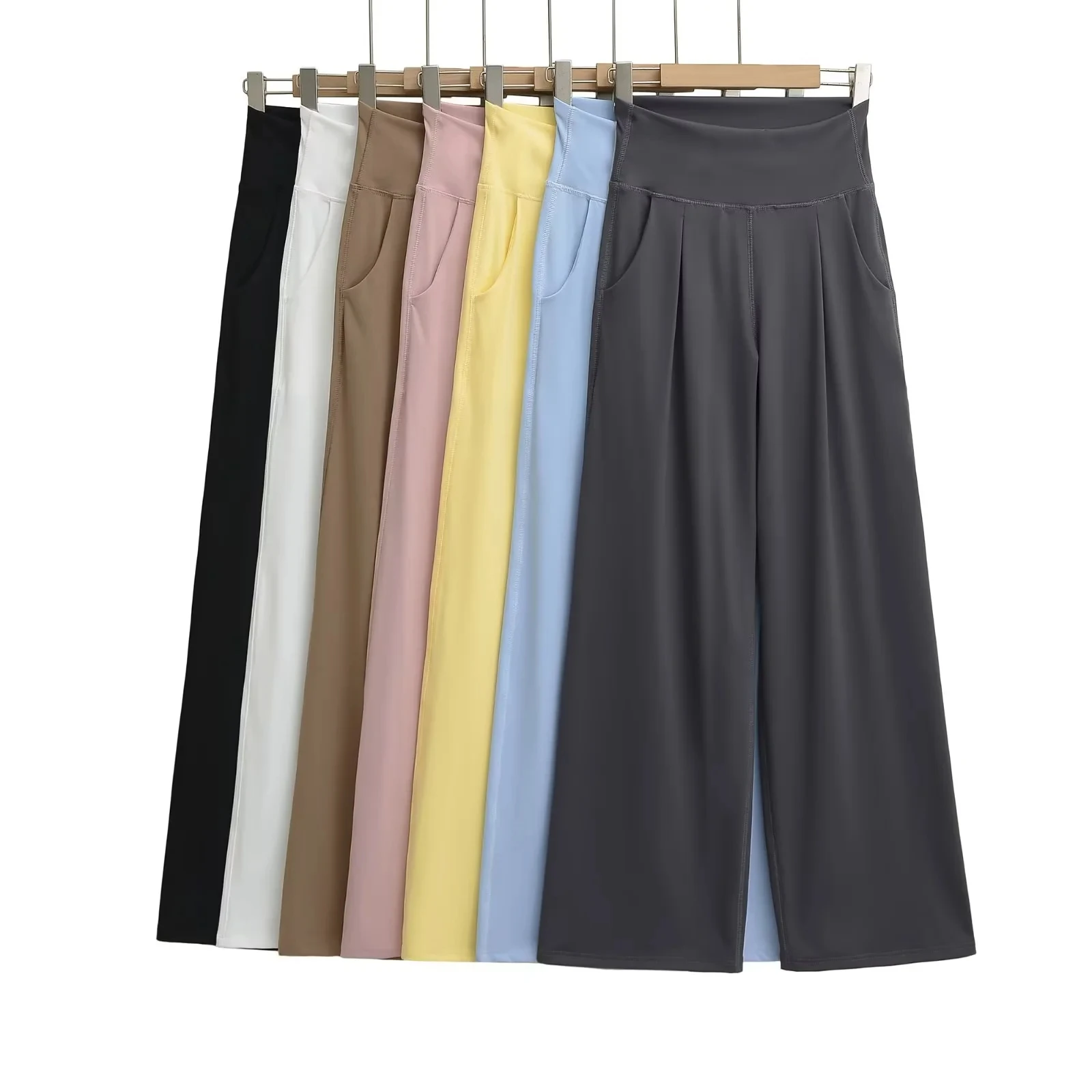 Американские спортивные брюки с высокой талией, свободные, широкие, прямые, для йоги, женские, повседневные, длинные, летние, новинка
Американские спортивные брюки с высокой талией, свободные, широкие, прямые, для йоги, женские, повседневные, длинные, летние, новинка