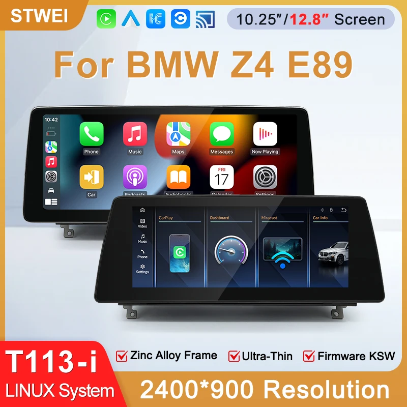 STWEI 2026 New Slim Linux System 12.8inch 2400X900 Resolution For BMW Z4 E85 E86 E89 Wireless CarPlay Auto KSW Car Video Players
STWEI 2026 New Slim Linux System 12.8inch 2400X900 Resolution For BMW Z4 E85 E86 E89 Wireless CarPlay Auto KSW Car Video Players