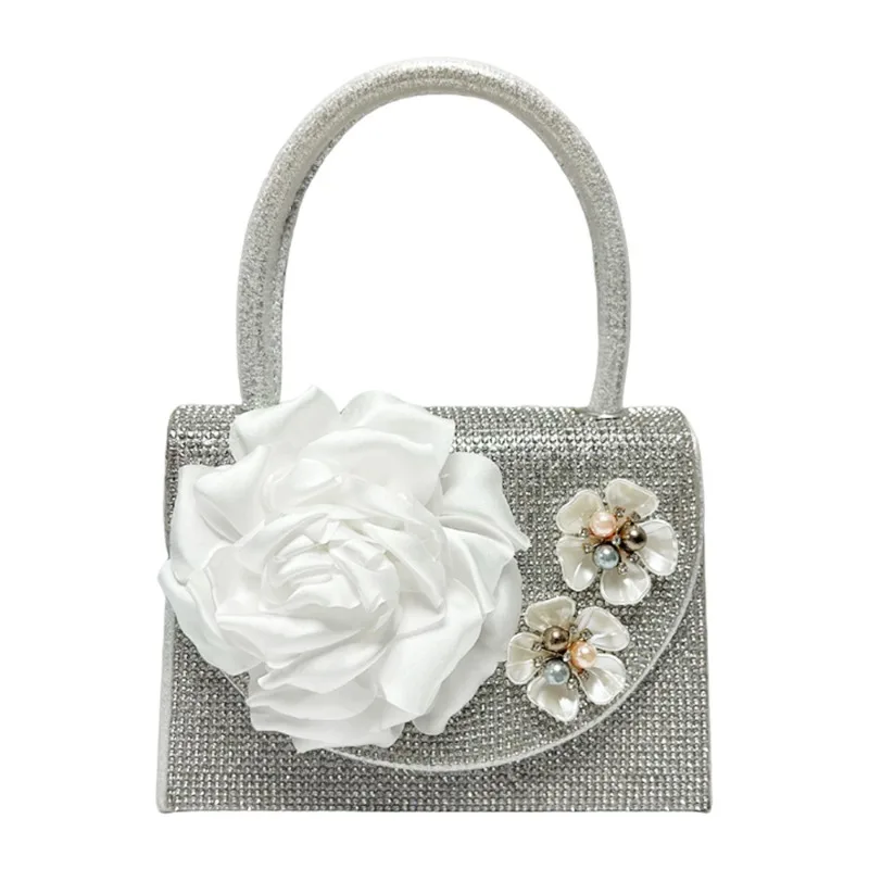 Fashionable Floral Diamond-encrusted Evening Bag Hand-held Small Quare Flap Handbag Single-shoulder Crossbody Bag Party Wedding
Fashionable Floral Diamond-encrusted Evening Bag Hand-held Small Quare Flap Handbag Single-shoulder Crossbody Bag Party Wedding