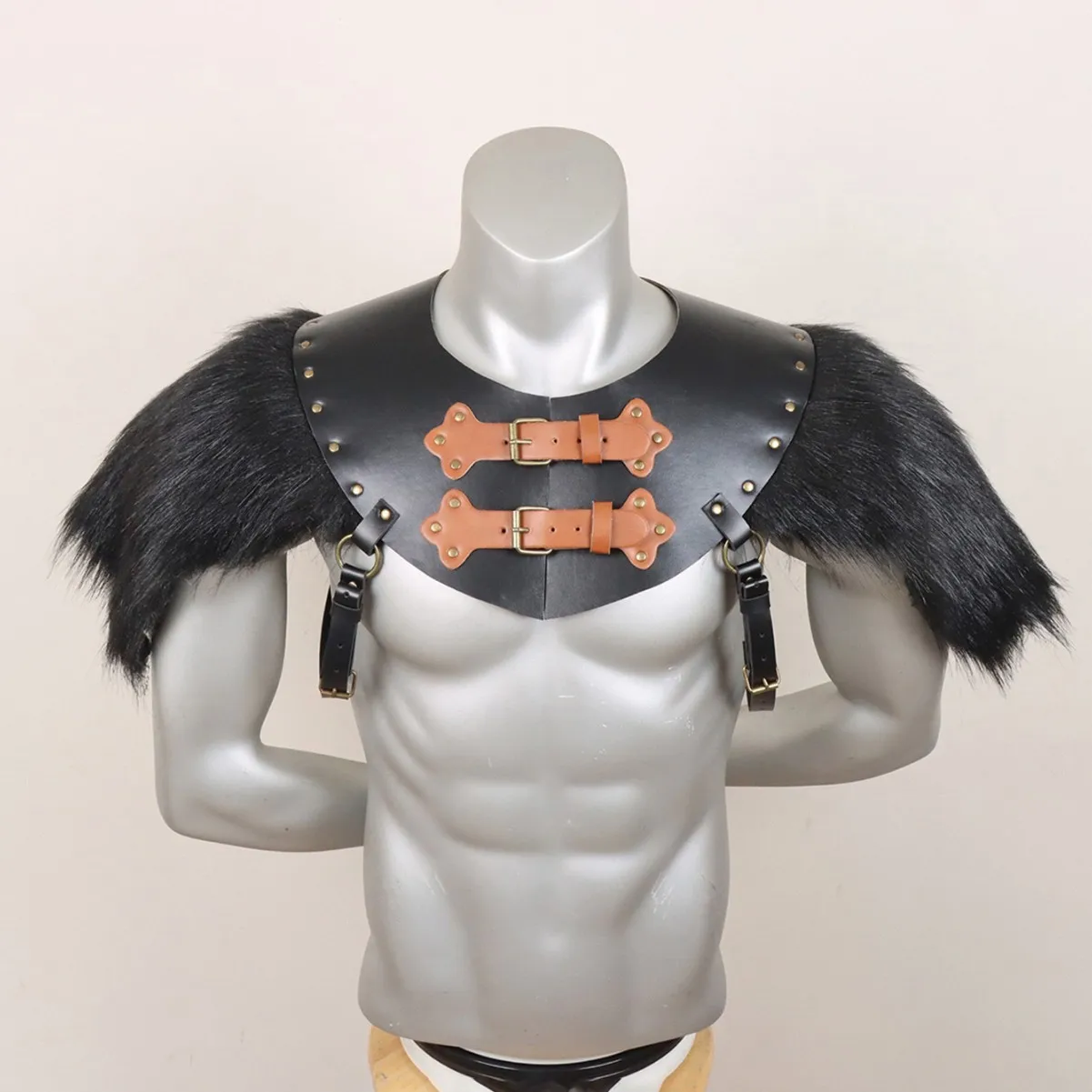 New Medieval Fur and Leather Patchwork Knight's Adjustable Backplate COSPLAY Costume Accessory Prop
New Medieval Fur and Leather Patchwork Knight's Adjustable Backplate COSPLAY Costume Accessory Prop