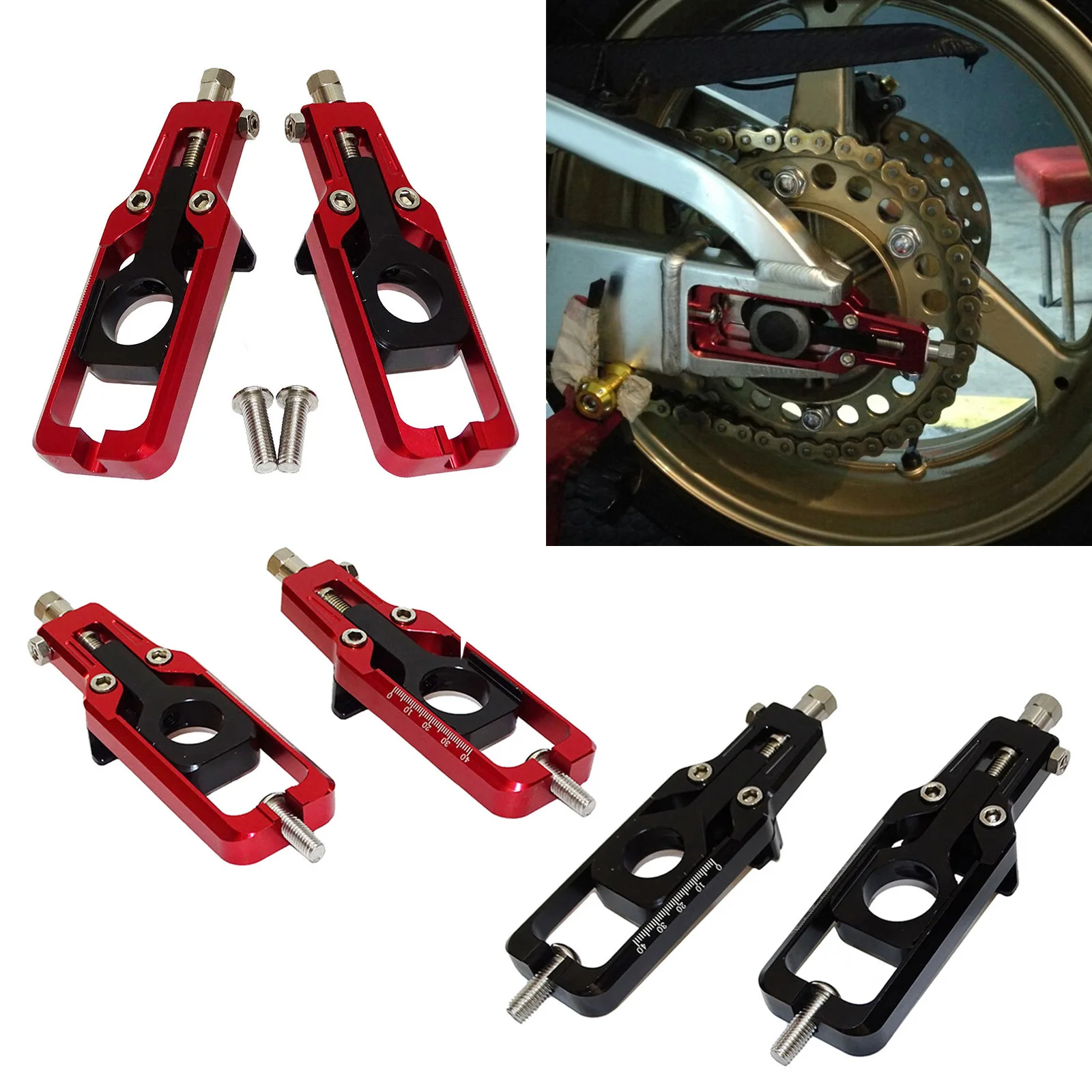Racing Motorcycle Rear Wheel Axle Blocks Chain Adjusters Tensioners For HONDA CBR600RR F5 2007-2025, CBR1000RR 2008-2016
Racing Motorcycle Rear Wheel Axle Blocks Chain Adjusters Tensioners For HONDA CBR600RR F5 2007-2025, CBR1000RR 2008-2016