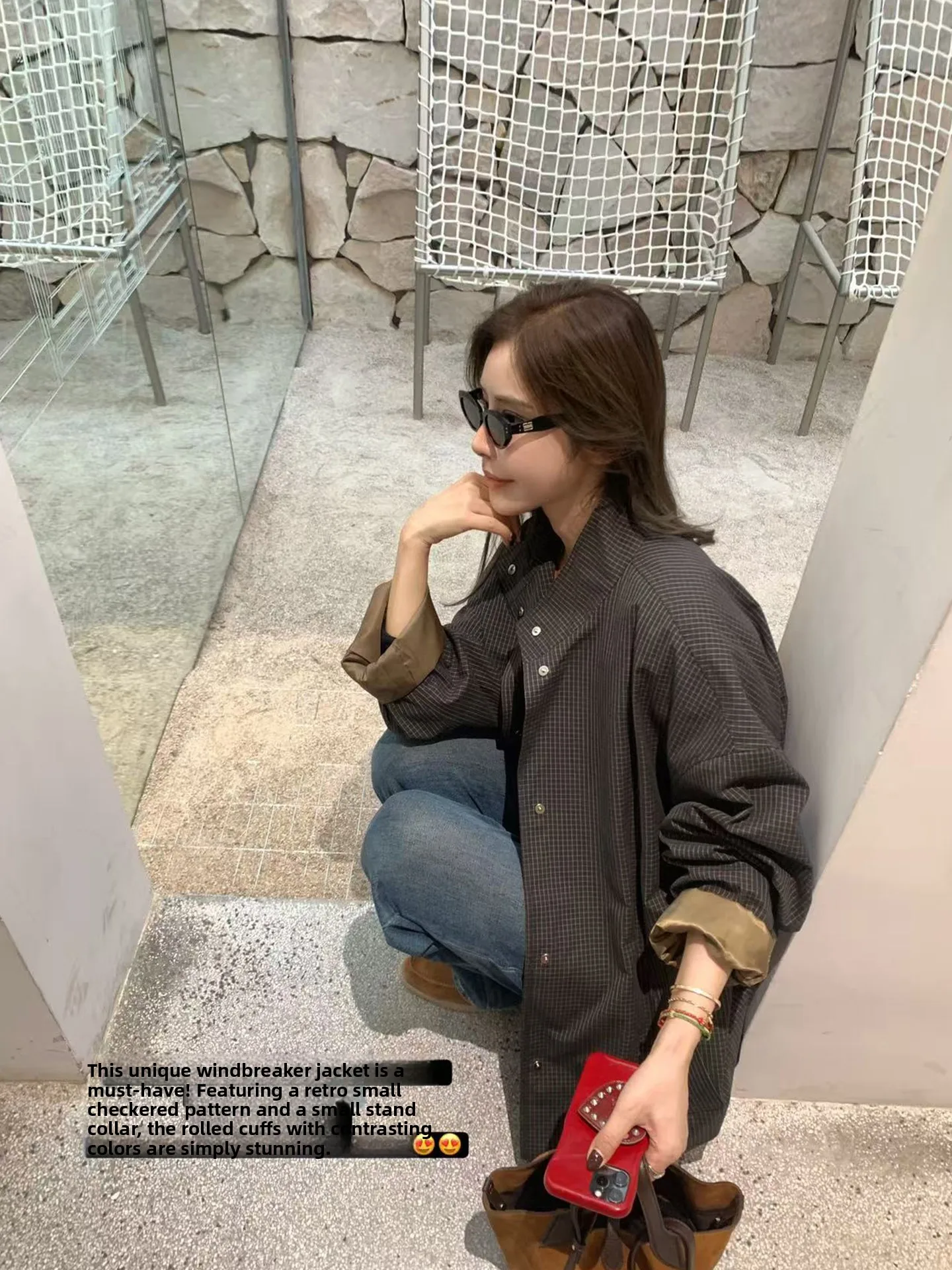 ort Korean Sle Cheered Colion Color Small Stand Collar Windbreaker Women's Leather Jaet Autumn New Arrival
ort Korean Sle Cheered Colion Color Small Stand Collar Windbreaker Women's Leather Jaet Autumn New Arrival