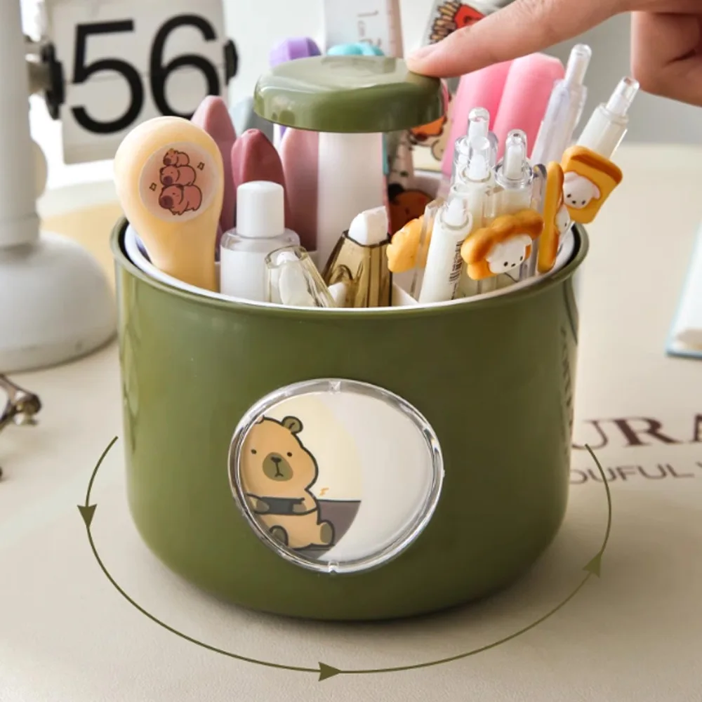 4 Patterns Capybara Rotating Pen Holder 4 Grid Large Capacity Capybara Desktop Storage Box Rotatable Multifunctional
4 Patterns Capybara Rotating Pen Holder 4 Grid Large Capacity Capybara Desktop Storage Box Rotatable Multifunctional
