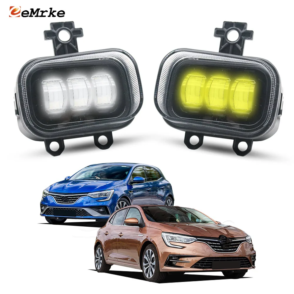 Для Renault Megane R.S. Line / Megane 4 2021 2022 40 Вт Светодиодные противотуманные фары Передняя фара с линзой 12 В DRL Высокая мощность Белый / Желтый
Для Renault Megane R.S. Line / Megane 4 2021 2022 40 Вт Светодиодные противотуманные фары Передняя фара с линзой 12 В DRL Высокая мощность Белый / Желтый