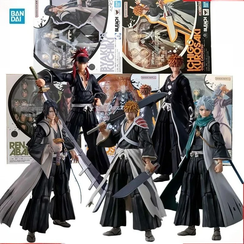Фигурки аниме Bandai Bleach SHF: Куросаки Ичиго, Абараи Ренджи, Кучики Бьякуя, Тосиро Хицугая — коллекционные игрушки для мальчиков, подарок
Фигурки аниме Bandai Bleach SHF: Куросаки Ичиго, Абараи Ренджи, Кучики Бьякуя, Тосиро Хицугая — коллекционные игрушки для мальчиков, подарок