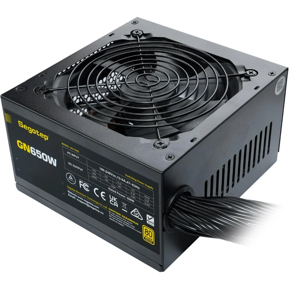 US Shipping 650W 80 Plus Gold Non-Modular ATX Power Supply 6+2 Pin PFC 120mm Silent Fan
US Shipping 650W 80 Plus Gold Non-Modular ATX Power Supply 6+2 Pin PFC 120mm Silent Fan