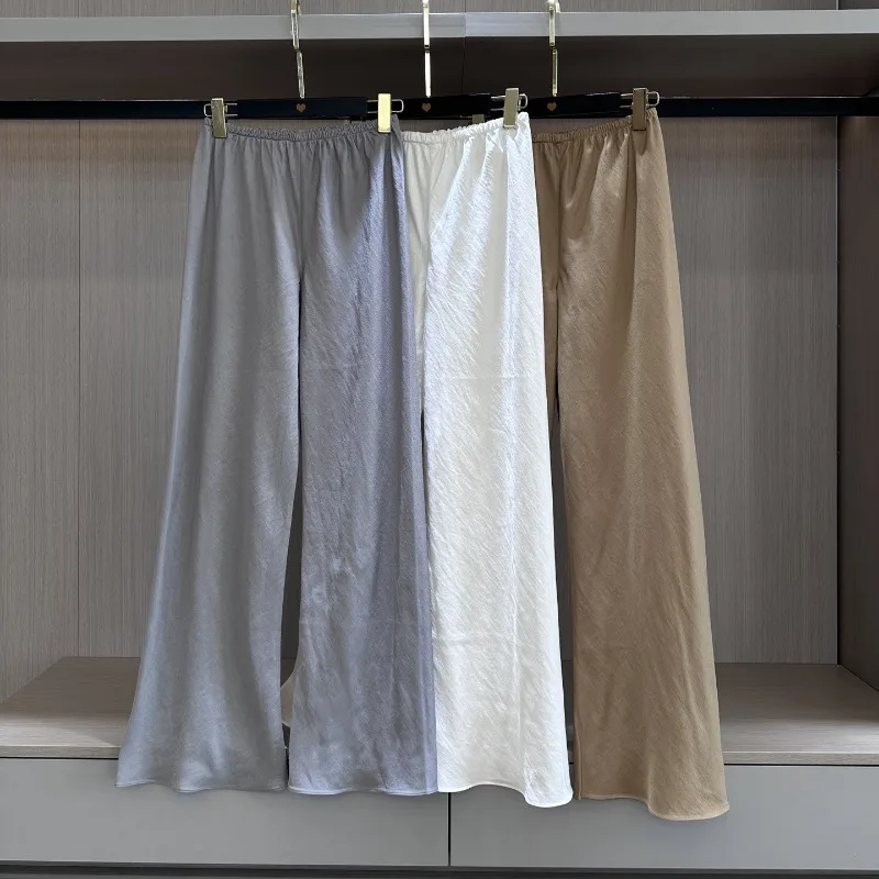 Summer Classic Linen Blend Narrow Elastic Waist Bias Cut Loose Wide Leg Trousers Casual Long Pants
Summer Classic Linen Blend Narrow Elastic Waist Bias Cut Loose Wide Leg Trousers Casual Long Pants