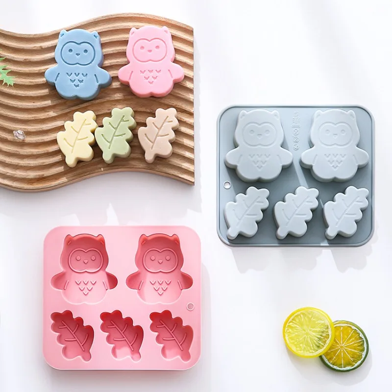 5-piece Owl Leaf Shape Silicone Mold Baking Chocolate Mold Epoxy Handmade Soap Cake Mold Cake Decoration Accessories
5-piece Owl Leaf Shape Silicone Mold Baking Chocolate Mold Epoxy Handmade Soap Cake Mold Cake Decoration Accessories