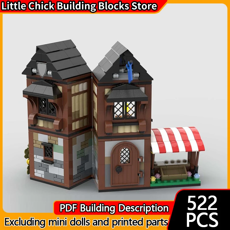 Средневековый замок, модель MOC, строительные кирпичи, маленький городской дом, модульная технология, детские праздничные подарки, сборные игрушки, костюм
Средневековый замок, модель MOC, строительные кирпичи, маленький городской дом, модульная технология, детские праздничные подарки, сборные игрушки, костюм